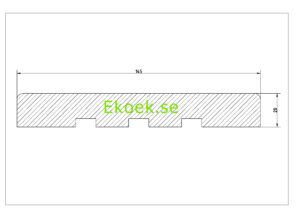 P2 145 Bränd Träfasad för utomhusbruk